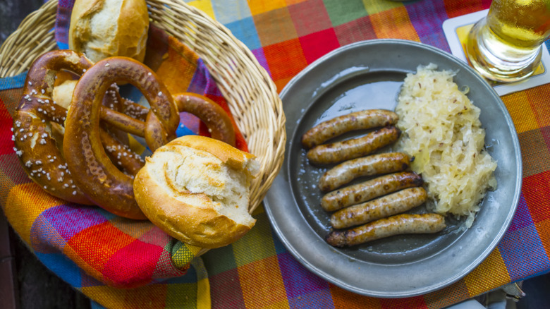 Plates of German food