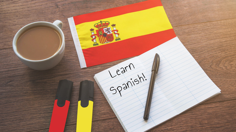 Notebook for Spanish lessons