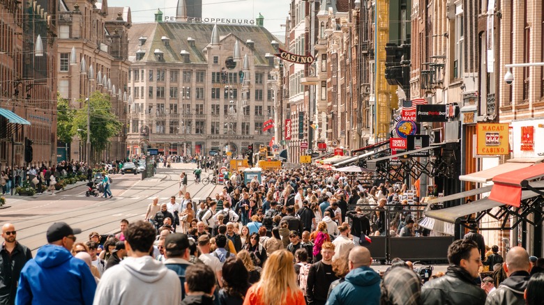 Crowds in Amsterdam