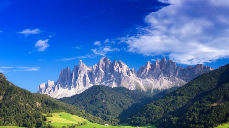 view of the Dolomites