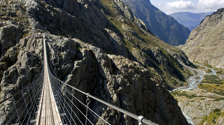 Trift Bridge Hike in Switzerland