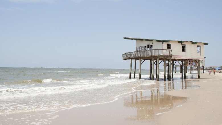 Lifeguard pavilion at Surfside Beach