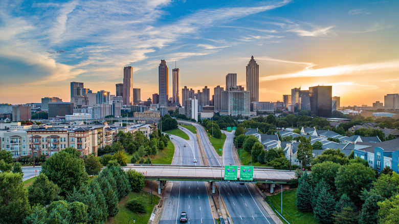 Aerial view of downtown Atlanta, Georgia