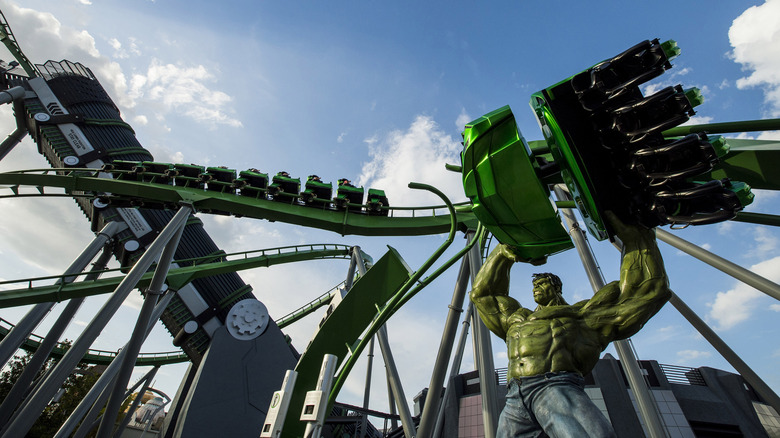 Incredible Hulk Coaster track