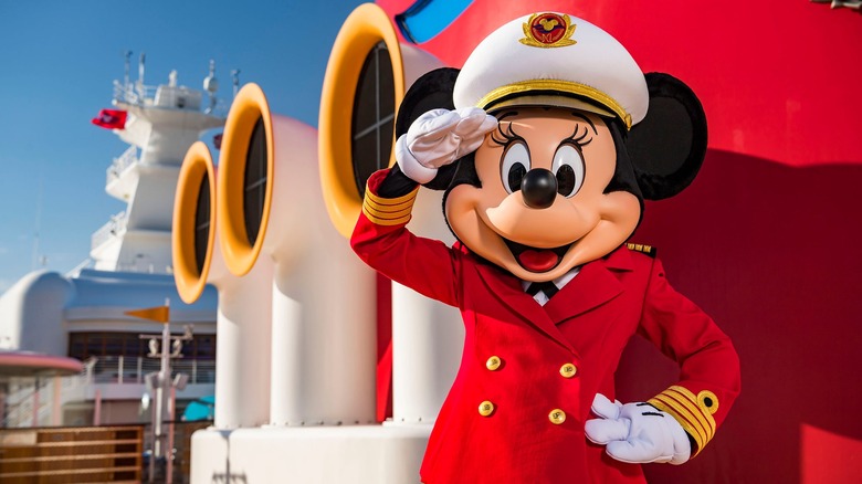 Captain Minnie on Disney cruise
