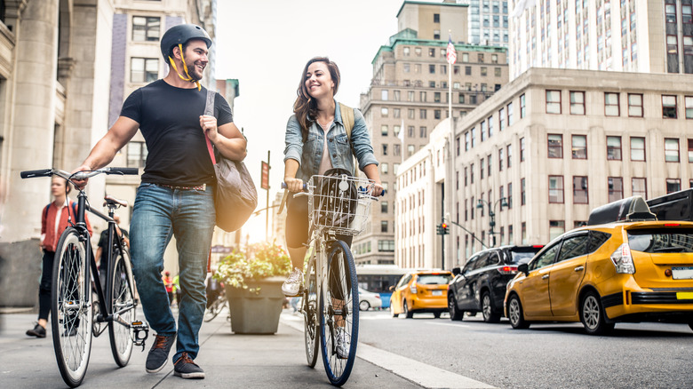 Cyclists in New York