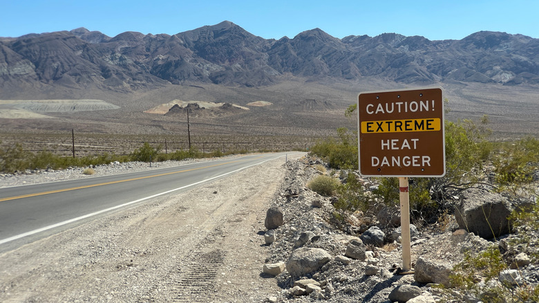 sign at death valley