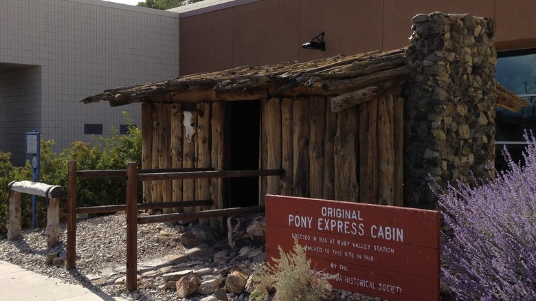 Pony Express Cabin exhibit