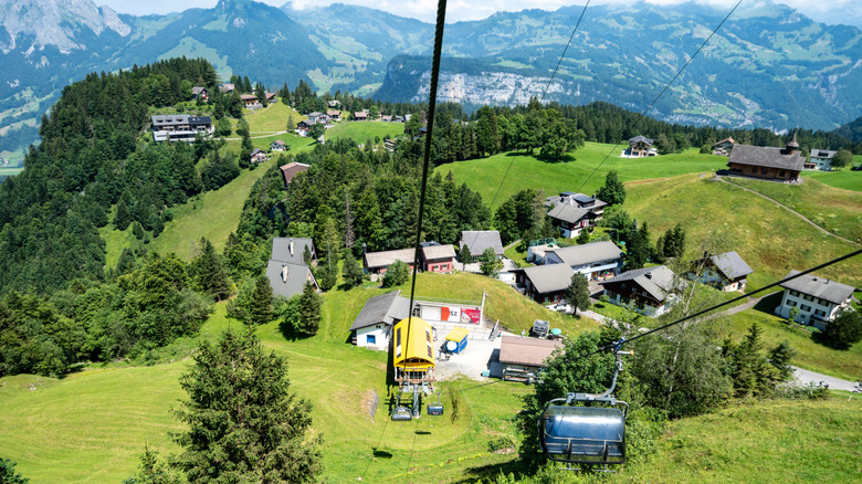 A gondola in Stoos, Switzerland