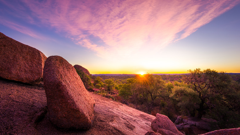 Sunrise at Enchanted Rock