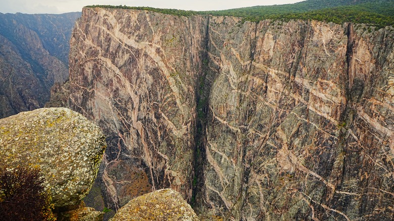 Painted Wall veins Black Canyon Gunnison