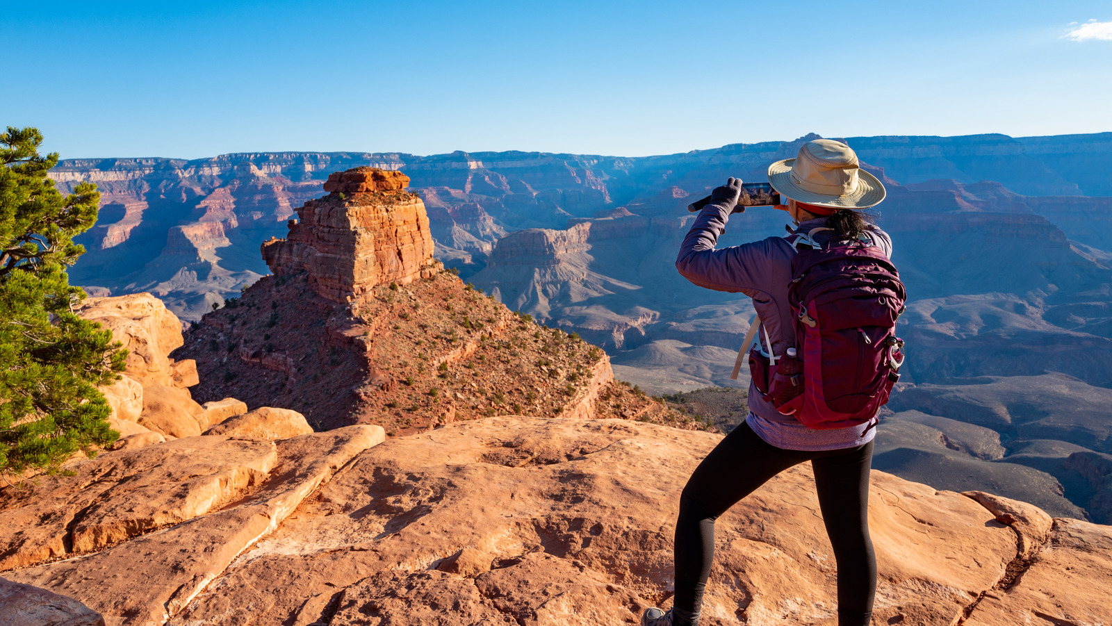 The Grand Canyon туристы парашют