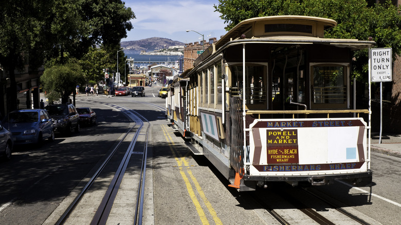 San Francisco cable car daytime