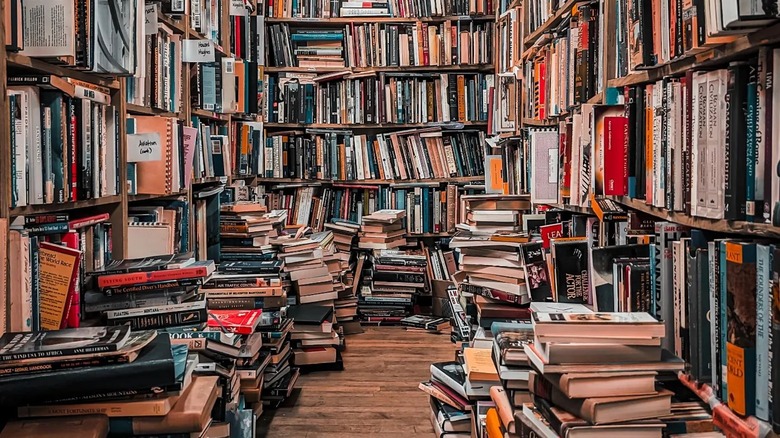 Books at Brused Books in Pullman, Washington