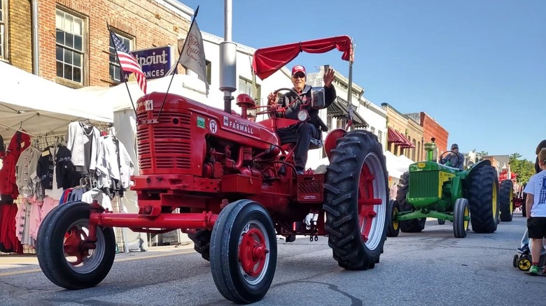 Weston Missouri Applefest tractors