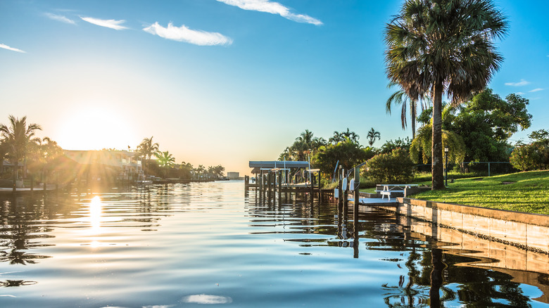 One of Cape Coral's canals