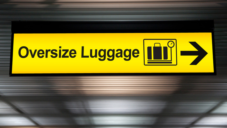 Oversized baggage claim area