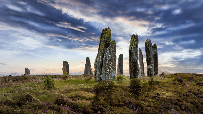 Tall stones in Orkney, Scotland