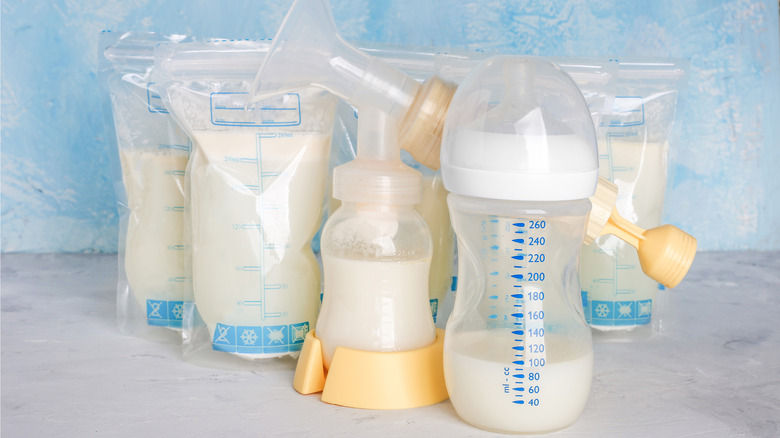 Packed breast milk