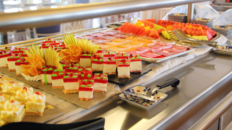 dessert buffet on cruise