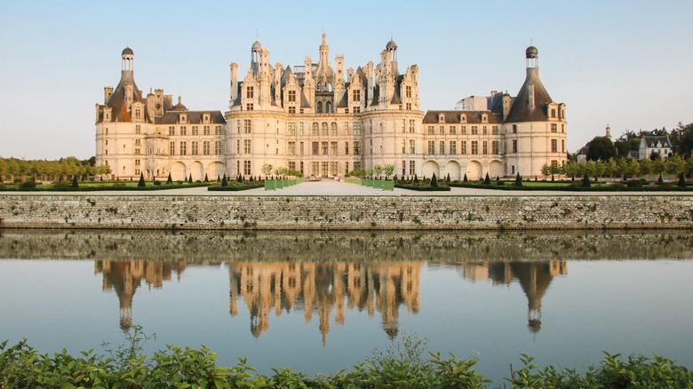 chateau de chambord and its reflection