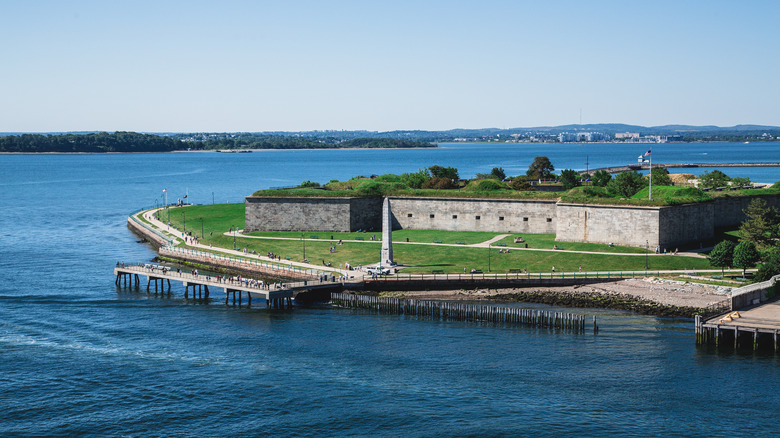 Castle Island Fort Independence daytime