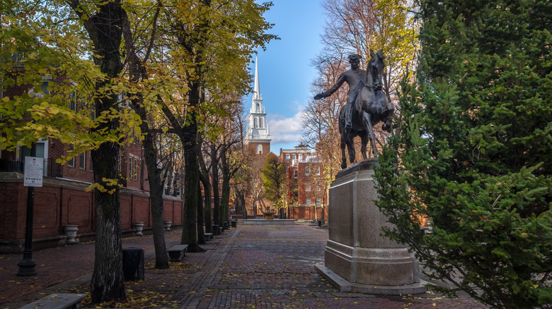 Paul Revere statue Old North Church