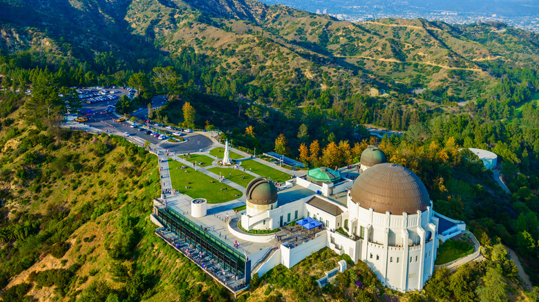 Griffith Observatory overhead view