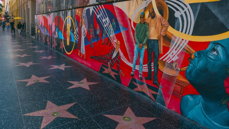 Hollywood Walk of Fame mural