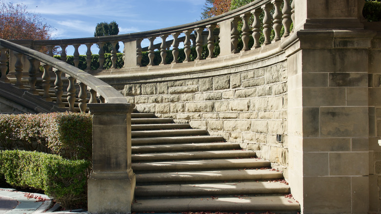 Greystone Mansion outdoor stairs