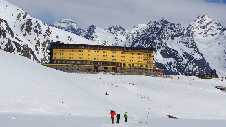 Portillo ski resort in Chile