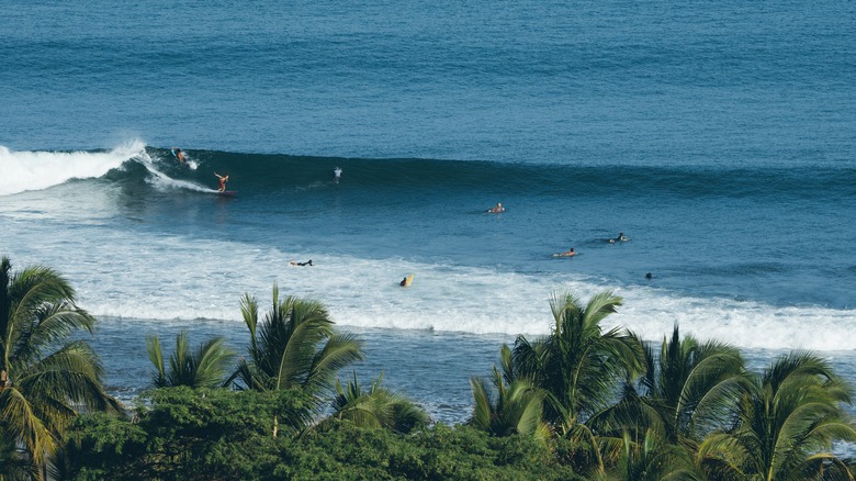 Surfing in Mancorá, Peru