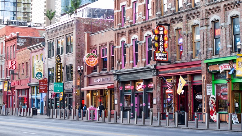 street view of Nashville's Broadway