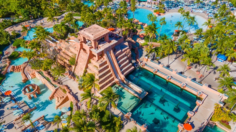 Water slides at Atlantis, Bahamas