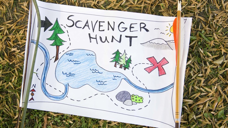 scavenger hunt map