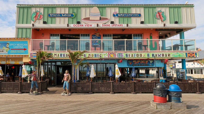restaurant on boardwalk in Seaside Heights