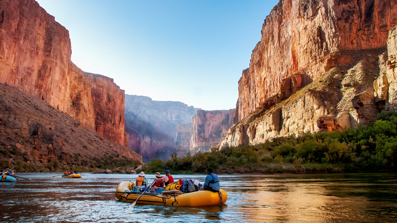 rafting on the colorado river 