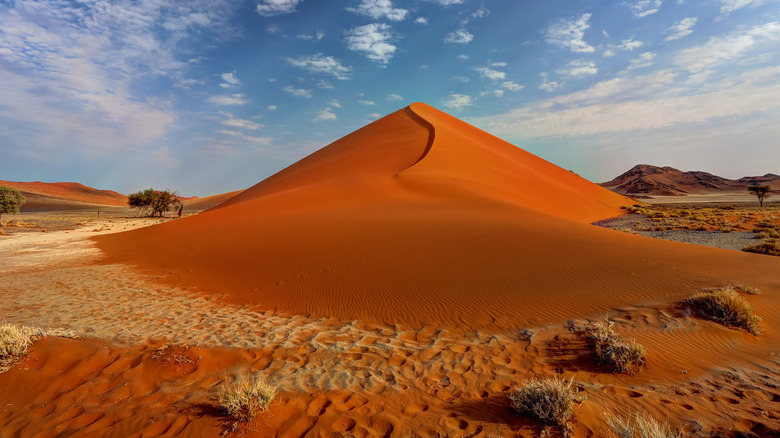 orange dune in Namib Desert