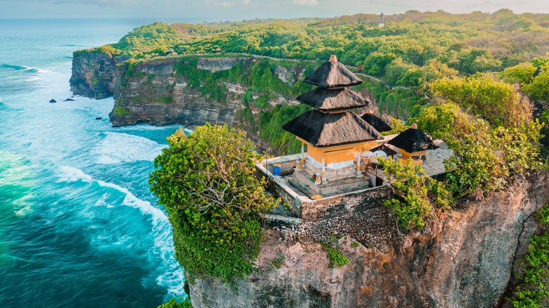 Uluwatu Temple on seaside cliff