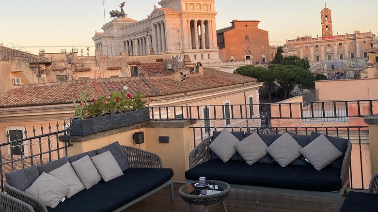 Otivm Hotel balcony in Rome