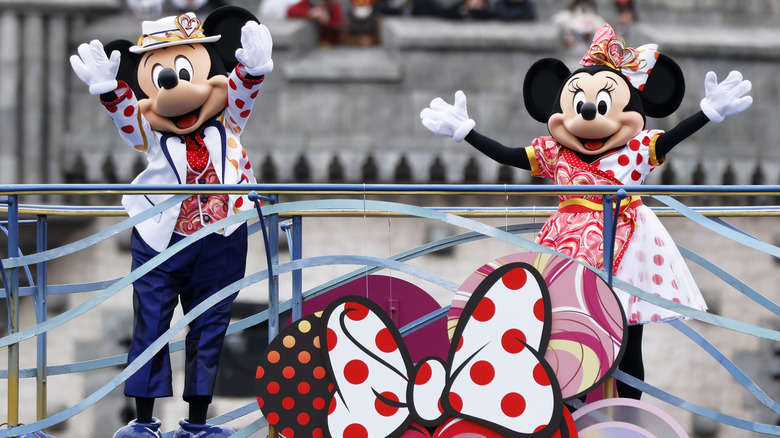 Minnie and Mickey at Tokyo Disney