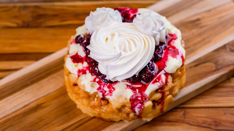 Berry Cheesecake Funnel Cake