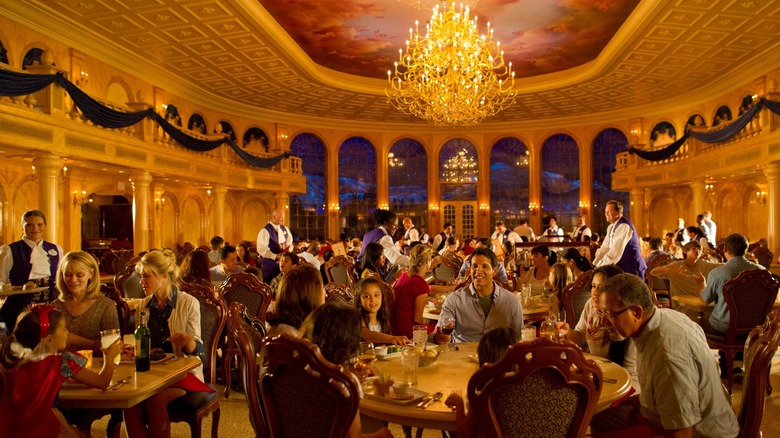 Guests eating at Be Our Guest Restaurant