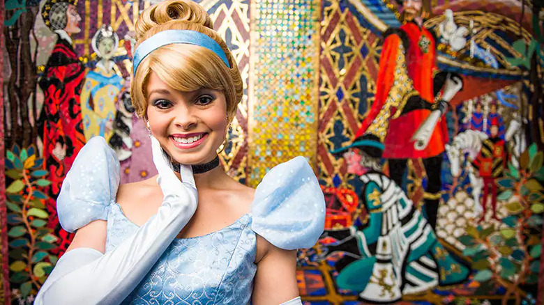 Cinderella smiling at Magic Kingdom
