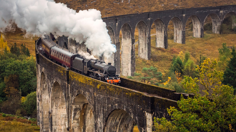 Steam Train on the Glenfinnan Viaduct