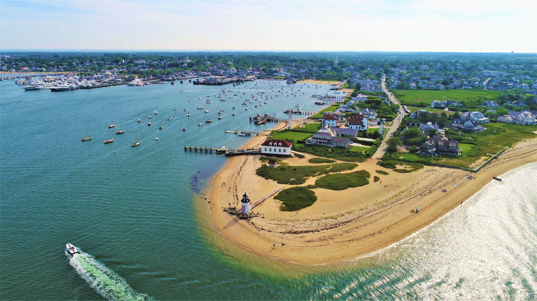 aeriel view of Nantucket