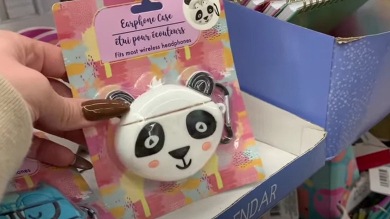 Dollar Tree panda earphone case