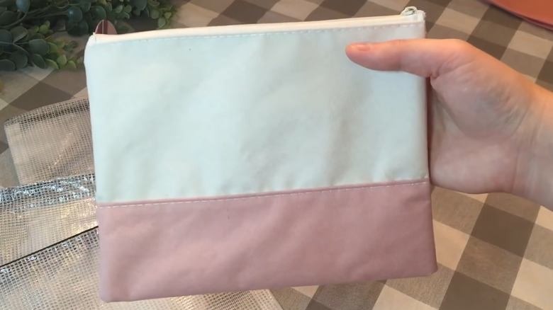 A Dollar Tree makeup bag