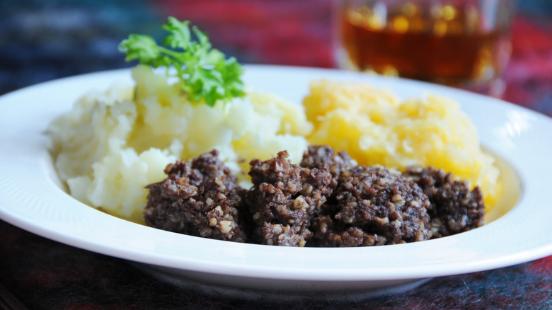 Haggis, neeps, and tatties