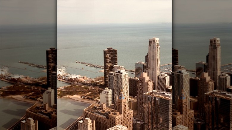 View from The Signature Room in Chicago